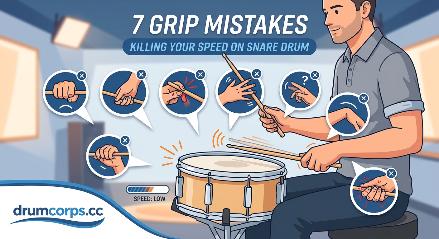7 Grip Mistakes That Are Killing Your Speed on Snare Drum — 2