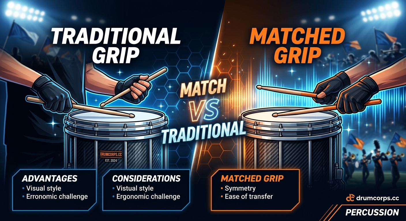 Should You Match or Traditional Grip for Marching Snare in 2024? - Illustration 1