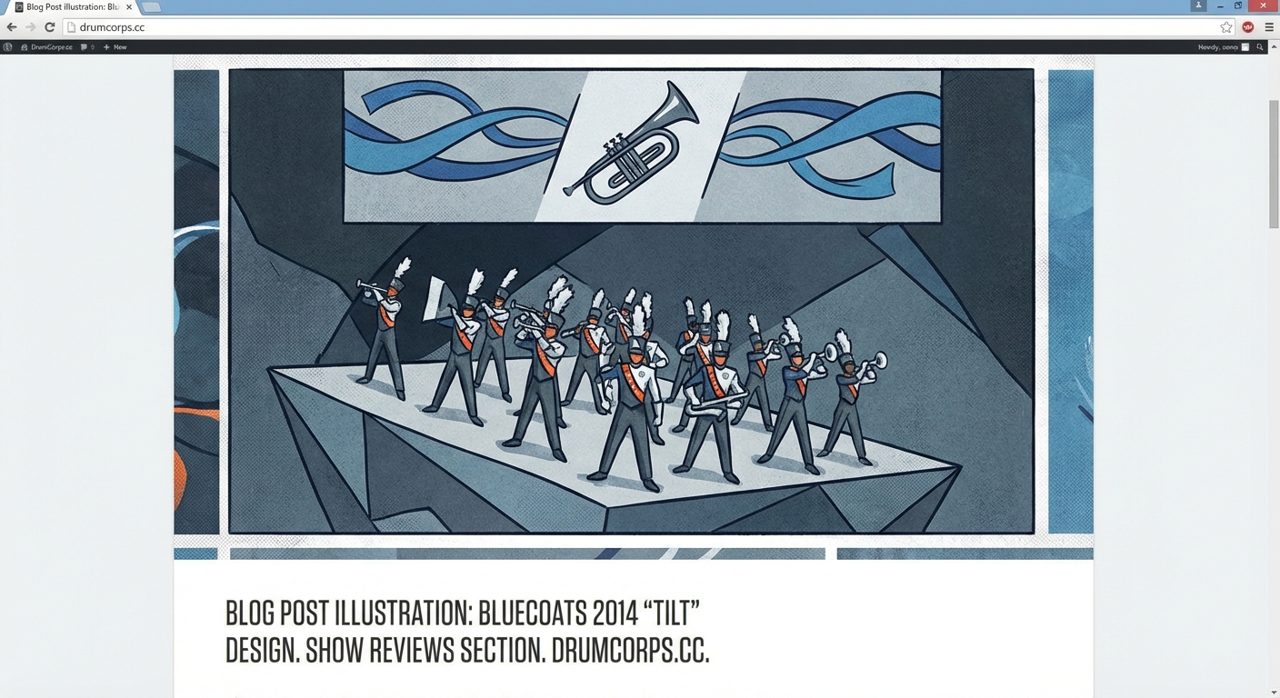 How Bluecoats 2014 'Tilt' Redefined Modern Drum Corps Design - Illustration 1