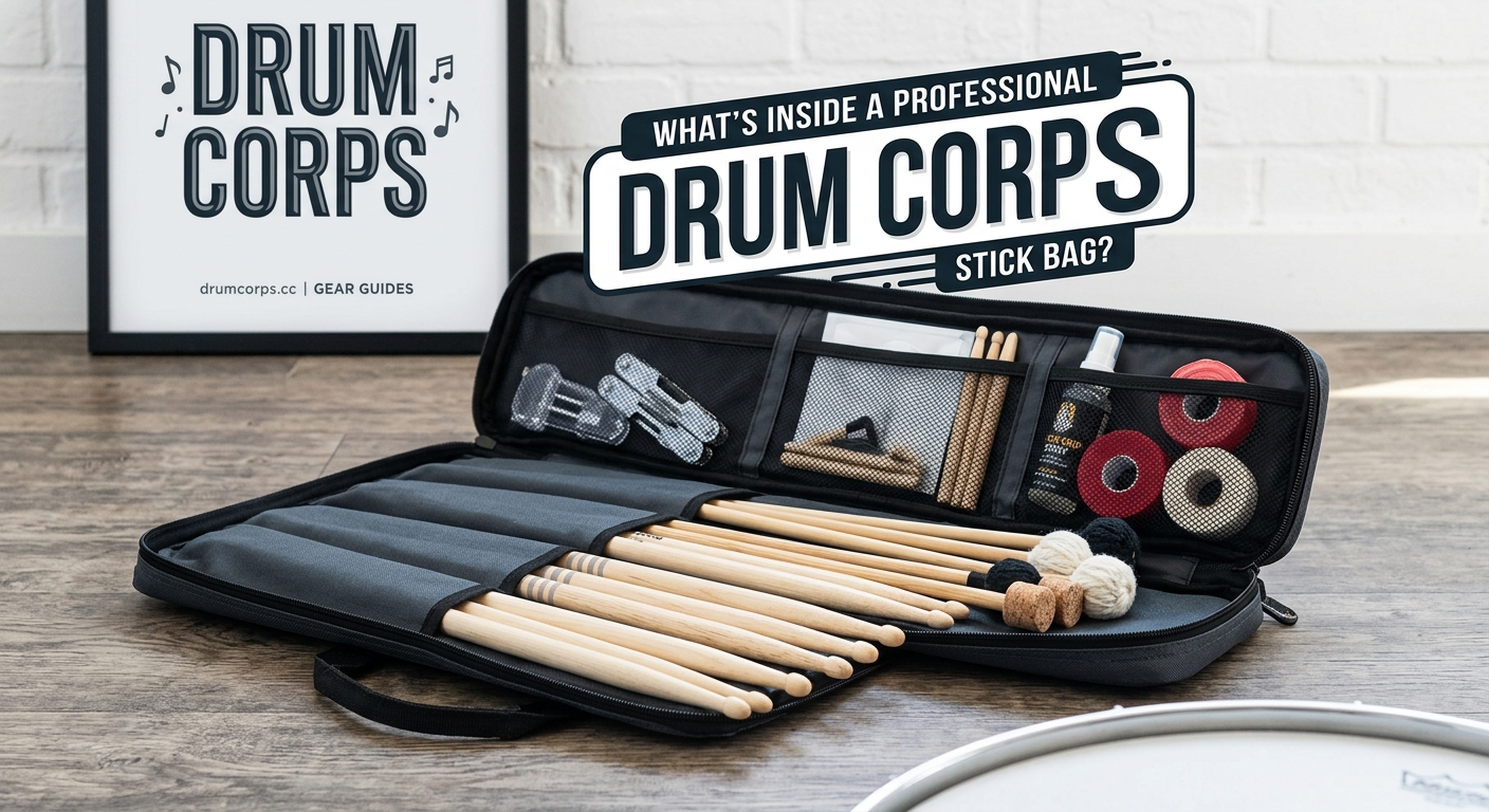 What's Inside a Professional Drum Corps Stick Bag? - Illustration 1