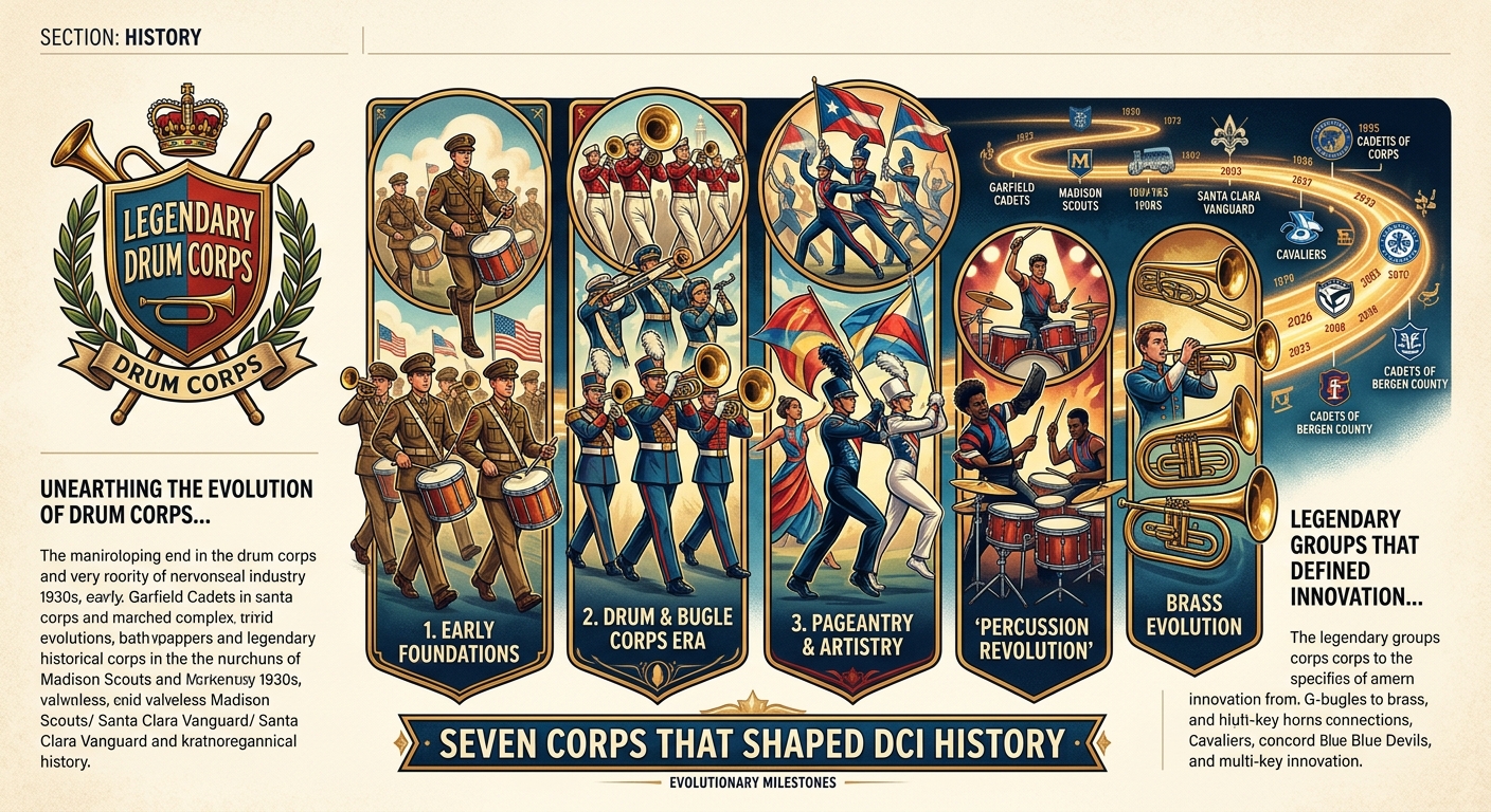 7 Legendary Drum Corps That Shaped the Activity's Evolution - Illustration 1