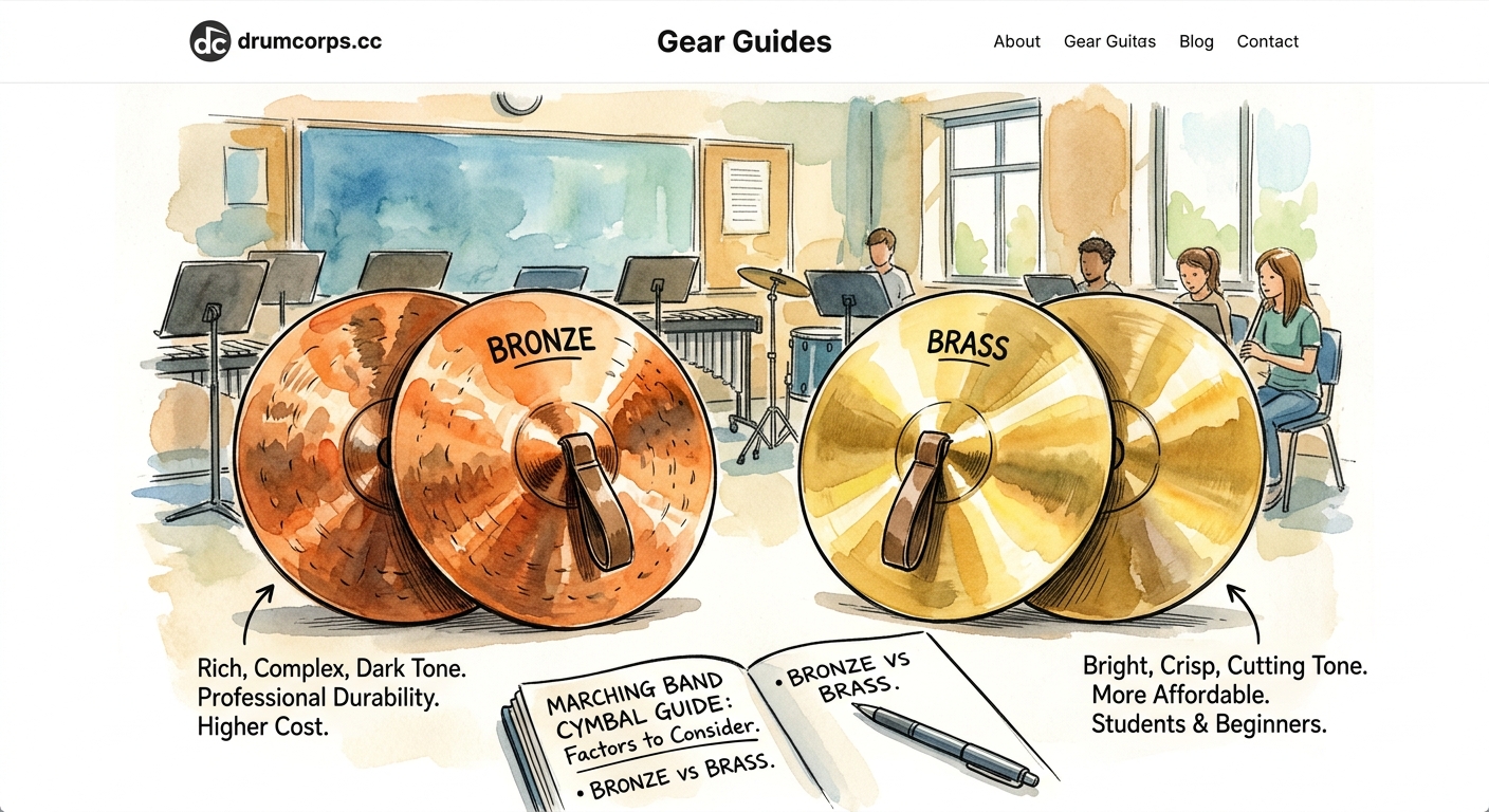 Choosing the Right Marching Cymbals: Bronze vs Brass Explained — 2