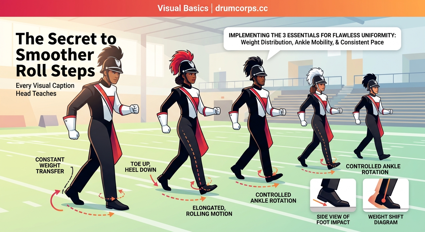 The Secret to Smoother Roll Steps Every Visual Caption Head Teaches — 1