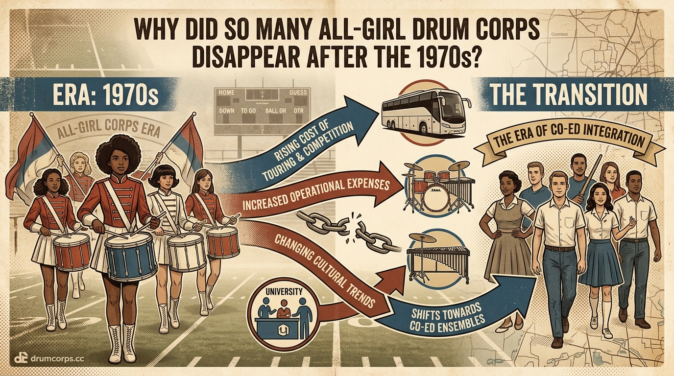 Why Did So Many All-Girl Drum Corps Disappear After the 1970s? — 2