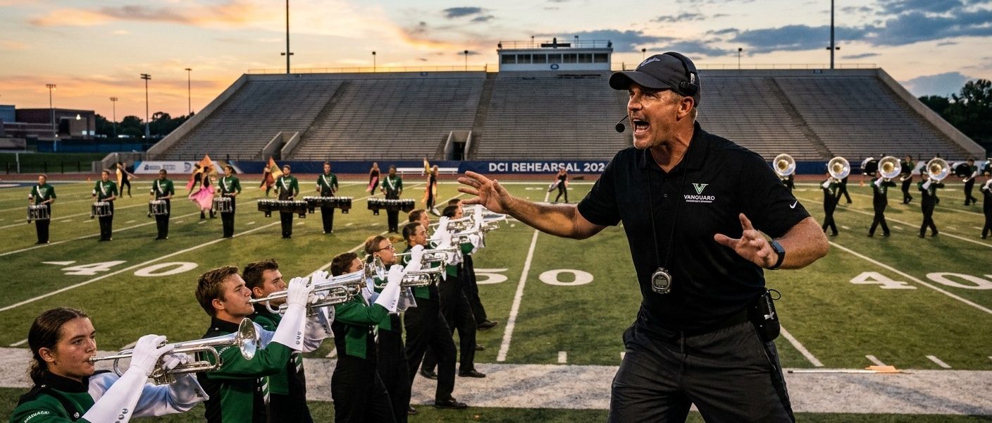 How Drum Corps Instructors Use Repetition and Vocal Cues in Rehearsal